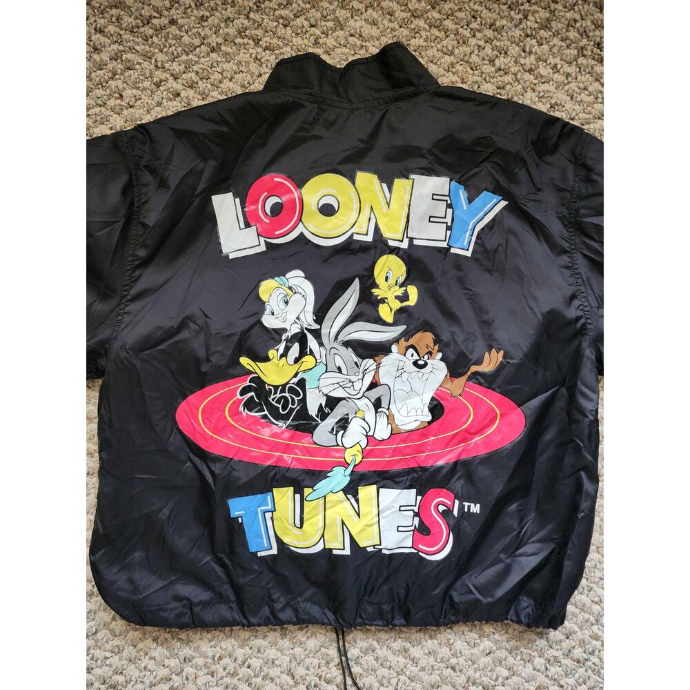 Looney Tunes Large 1/4 Zip Lighweight Pullover W/ Adjustable Waist Cartoons Y2K - Picture 7 of 7
